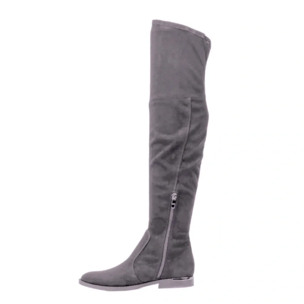 NEW! MARC FISHER Women's Over The Knee Boots Black Faux Suede Size 8.5